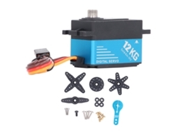 Servo Digital De Metal 12kg Com Braço De Alumínio 25t, Resistente À Água Para Carro Rc 1/10 Tamiya Kyosho