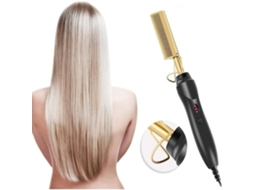 eTakin® Pente elétrico alisador de cabelo pente alisador modelador de cabelo escova modeladora aquecimento pente quente bros de cabelo S/MARCA