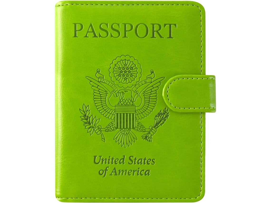 Porta-passaporte E Carteira De Vacinação Combinados, Estojo Protetor Com Compartimento Para Carteira De Vacinação Do Cdc