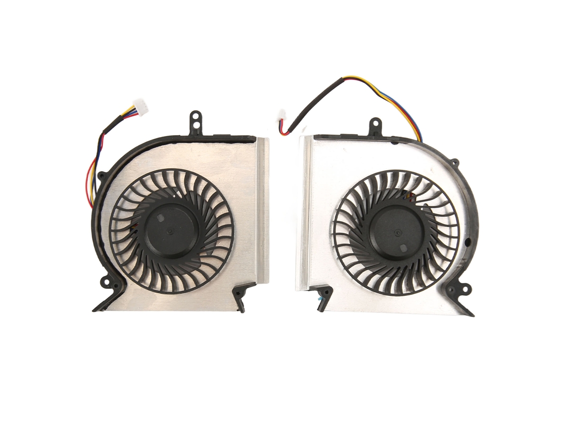 Conjunto De Ventoinhas Cpu Gpu Com Alimentação 4 Pinos Compatível Com Msi Ge63vr/ge73vr E Outros Modelos Para Dissipação De Calor E Resfriamento