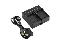 Carregador Sony NP FW50 EOOCOO (duplo de bateria, plugue UK)