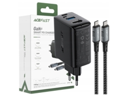 Carregador ACEFAST Gan 65w Usb c Usb a para Celulares e Tablets, Adaptador Hdmi 4k