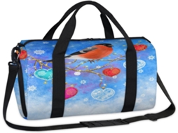 Bolsa Natal Pássaro 45x21x23cm Tecido Poliést. S/MARCA