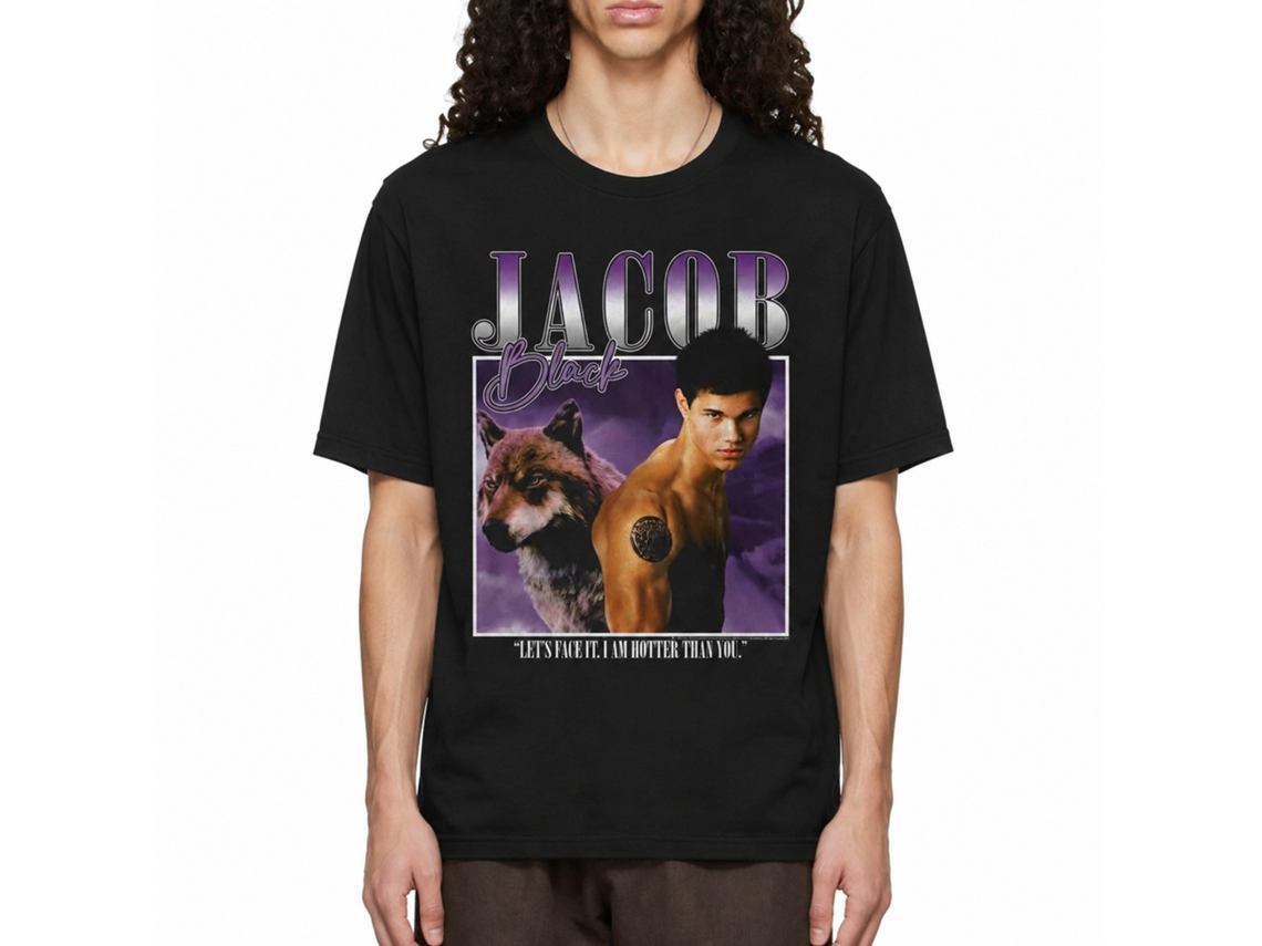 Rockinstone Twilight Movie Two Images Jacob Black Adult T-shirt Size:s