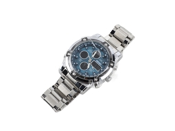 Reloj Deportivo Multifuncional Para Hombres Acero Inoxidable Grande Dial Impermeable