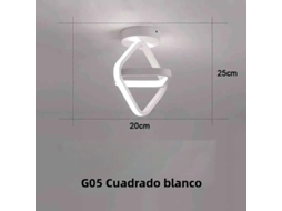 Luminária De Corredor Led Moderna Em Estilo Nórdico (branca, 25 W)