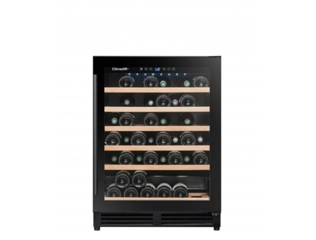 Cave de  Vinho Encatrável Climadiff CBU51S2B  51 garrafas  Monotemperatura  59.5 x 57.5 x 82 cm (LxPxA)  Encastre under-counter