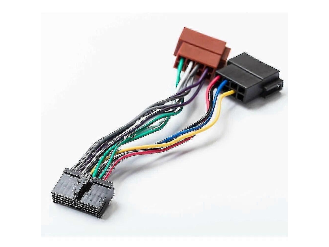 Adaptador Iso Para Rádio Automóvel 2024, Cabo De 20 Pinos, Preto, Para Automóvel