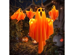 Conjunto De 4 Acessórios Decorativos, Formato De Fantasma, Em Tecido, 50 Cm, Tema De Halloween, Resistente À Água