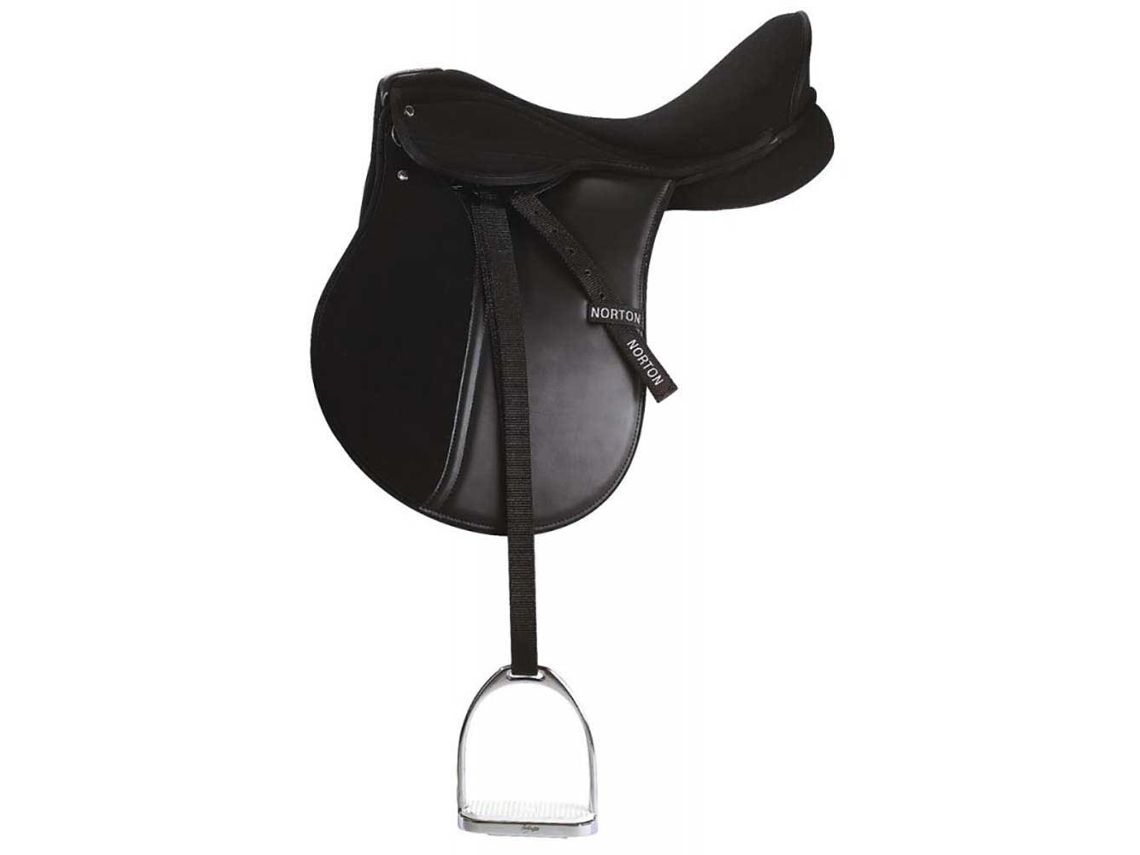 Estribos de Couro Synthetic 202035 Preto 140 Cmnorton Equestrian