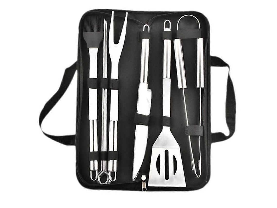 Lurelia Kit De Churrasco Aço Inoxidável Estojo Portátil Campismo