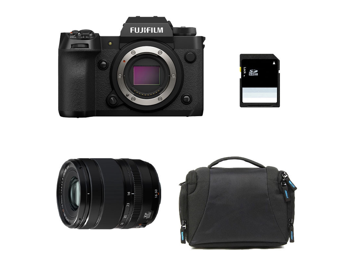 X h2 + Lente 16 50 + Bolsa + Cartão Sd de 8 Gb FUJIFILM