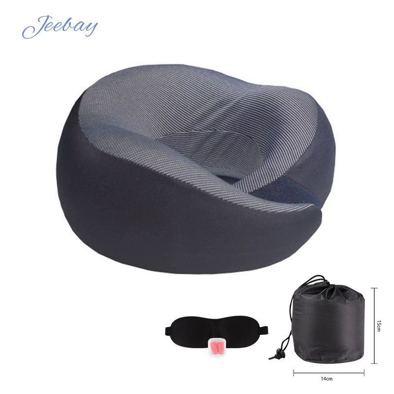 Bolsa transversal de espuma viscoelástica em formato de U Slowmoose, conjunto portátil para viagem