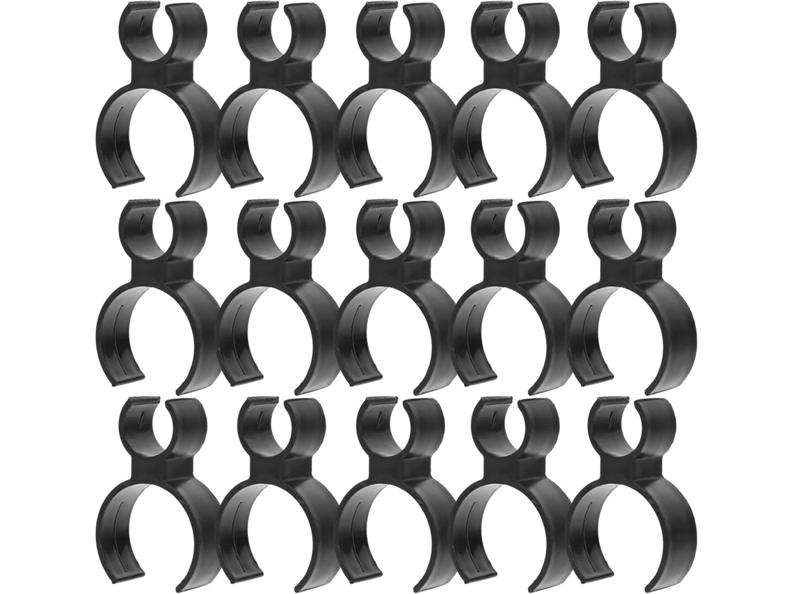 Conjunto de 15 prendedores de garrafa de plástico, castiçais individuais coloridos, ideais para festas.