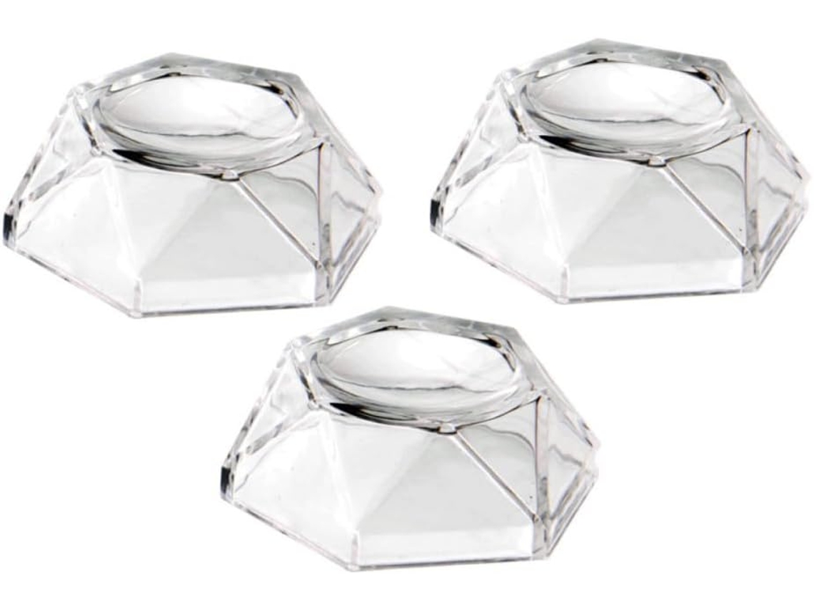 Conjunto 3 Suportes Esféricos Portáteis Acrílico Exibição Elegante Bolas Decorativas GOKOCO