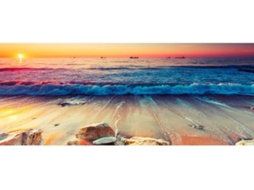 Cabeceira de Cama OEDIM Praia e Ondas (Multicolor - 150x60cm - PVC)