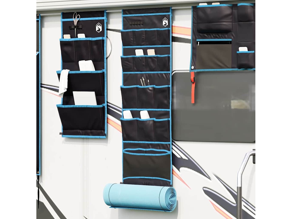 Vidaxl Saco De Armazenamento Preto E Azul 125 X 48 Cm Oxford