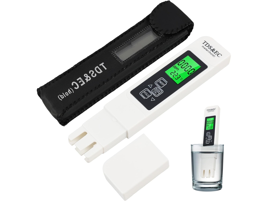 Analisador digital 3 em 1 de água potável com TDS