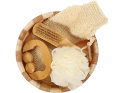 Conjunto De 1 Acessório Esfoliante Para Limpeza Corporal E Esfoliação, Ideal Para Um Banho Relaxante E Uma Experiência