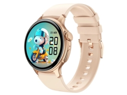 Smartwatch Amoled, chamadas Bluetooth, monitor de saúde, rastreador de condicionamento físico, resistente à água até 1 atm, Dourado Bestvite.