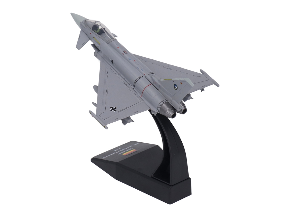 Modelo de avião de caça ATS na escala 1:100, feito de liga resistente ao desbotamento, com escala fiel e base estável.