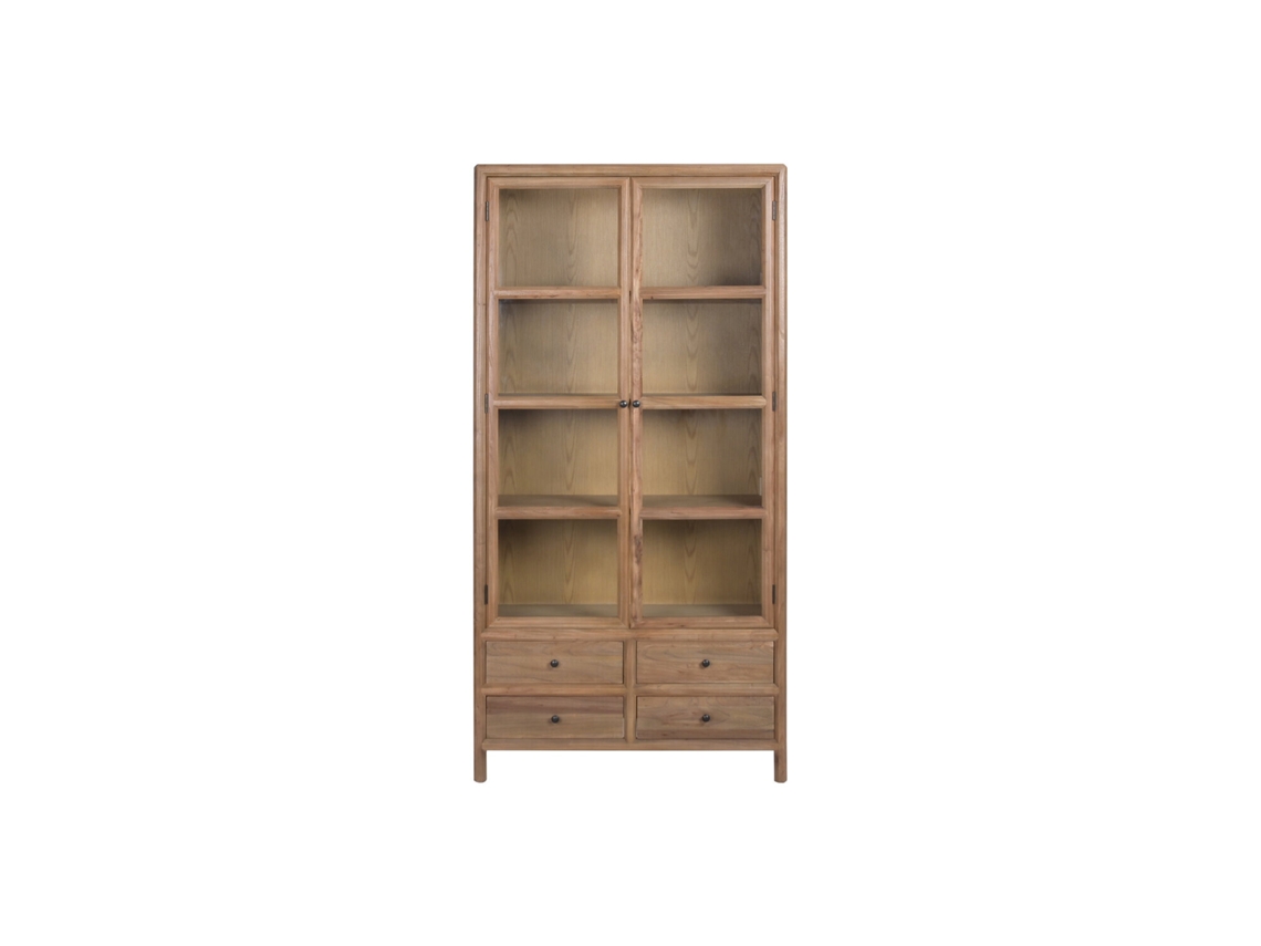 Vitrine de Vidro em Madeira de Olmo, 100x42x202cm