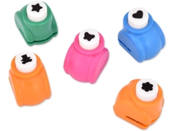 Conjunto De Furadores De Papel Estilo, 5 Mini Furadores Elétricos Para Scrapbooking, Multicoloridos Slowmoose