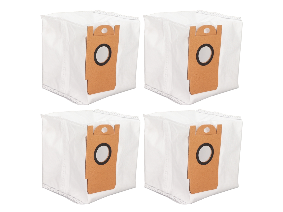 Sacos Poeira Primerox para aspirador de pó Lydsto R1, 4 unidades, eficientes e laváveis.