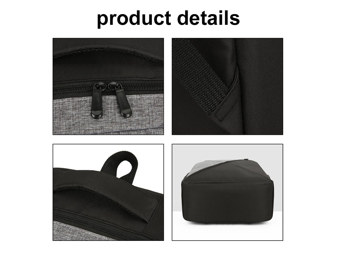 Mochila Outdoor Set, para Empresa, Viagem, Escola, Grande Capacidade, com USB, para Adolescentes e Adultos | S/MARCA