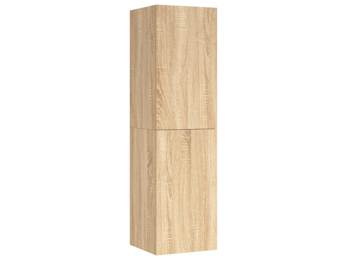 Tv Cabinet, Tv Cabinets Vidaxl Marrom Madeira Processada (n/a)