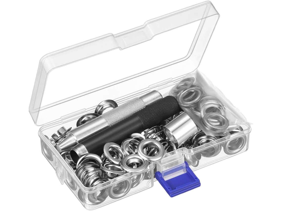 Ilhós De Metal Para Cortinas, Roupas E Lonas. Kit Instalação