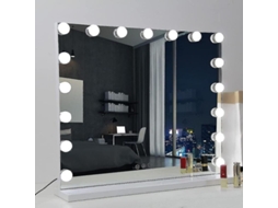 Luz De Espejo Vanity 3 Colores 14 Bombillas Led Regulables Con Carga Usb Sin Espejo