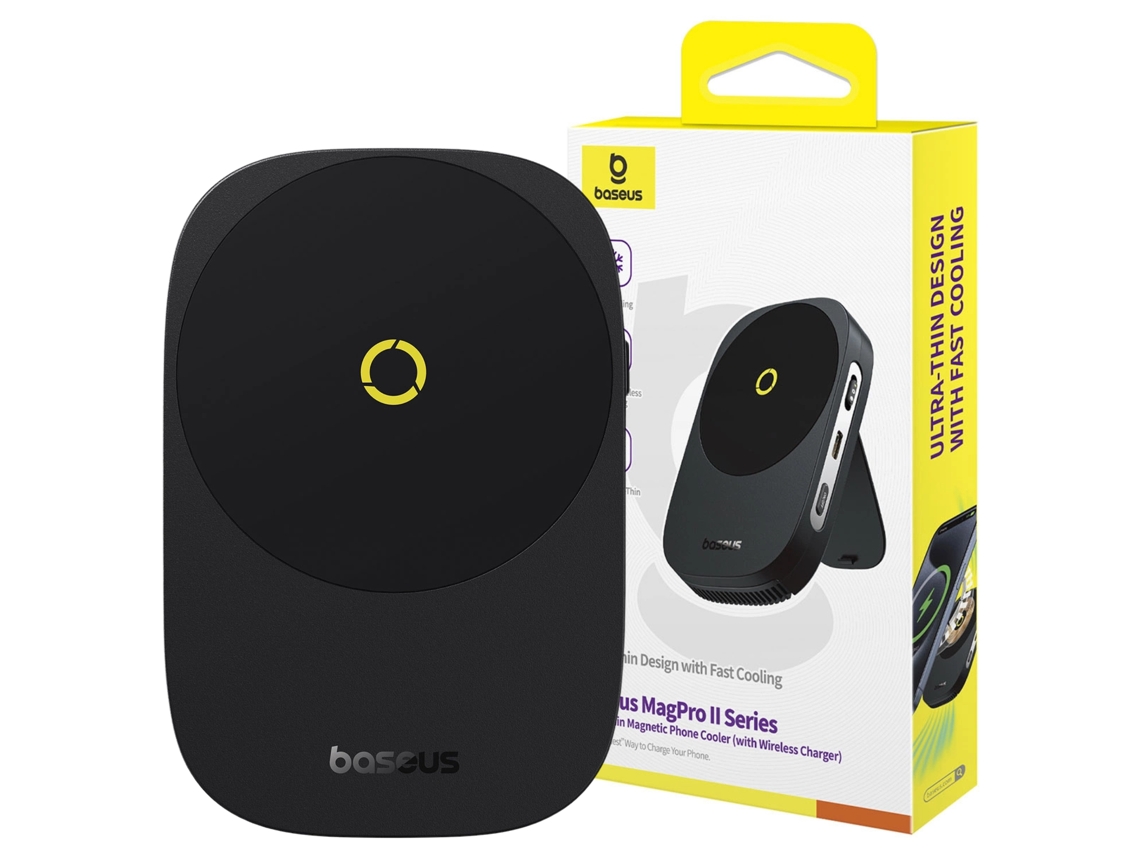 Suporte ultrafino para celular Baseus Magpro II com carregamento e resfriamento
