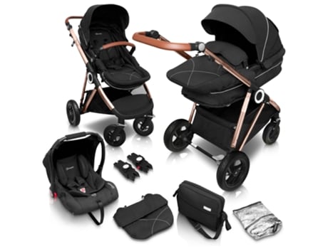 Carrinho De Bebé 3 In 1 Babygo Halime Air Anthracite