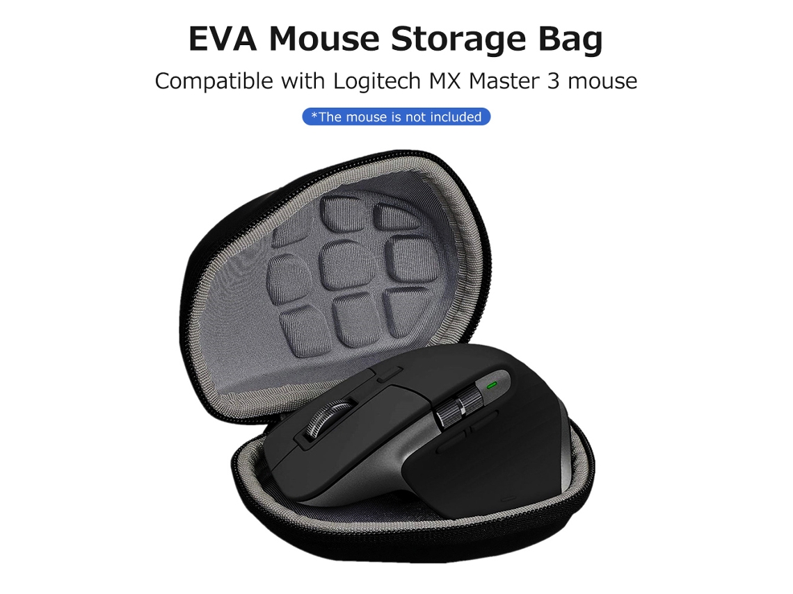 Sacola De Armazenamento Antichoque Portátil Para Mouse Logitech Mx Master 3 Sem Cor Indicada Luz Dourada