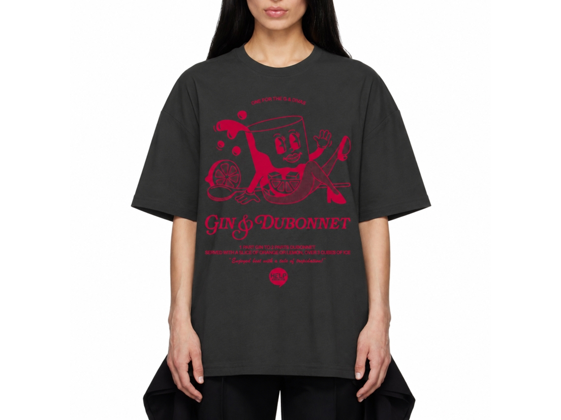 Rockinstone Gin Dubonnet T-shirt Unique Designer Style