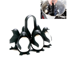 Porta, Ovos Em Formato De Pinguim Para Cozinhar, Armazenar E Servir Ovos Cozidos