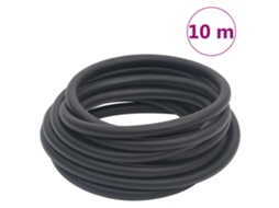 Vidaxl Mangueira De Ar Híbrida 0,6" 10 M Borracha E Pvc Preto