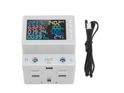 Voltímetro Amperímetro Digital 8 En 1 Multifunción Lcd Protección Múltiple Voltaje Corriente Ac 170-270v 63a