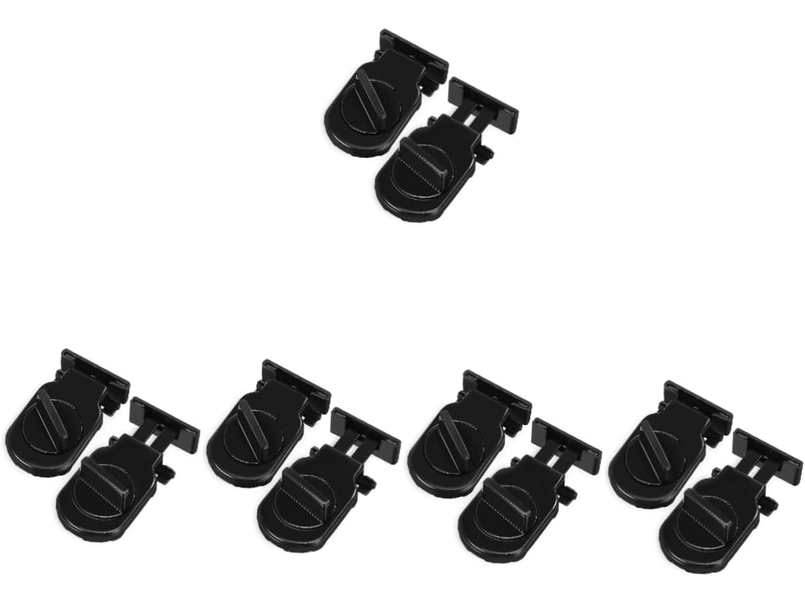 Conjunto De 10 Travas Ajustáveis E Seguras Para Portas E Janelas De Correr.