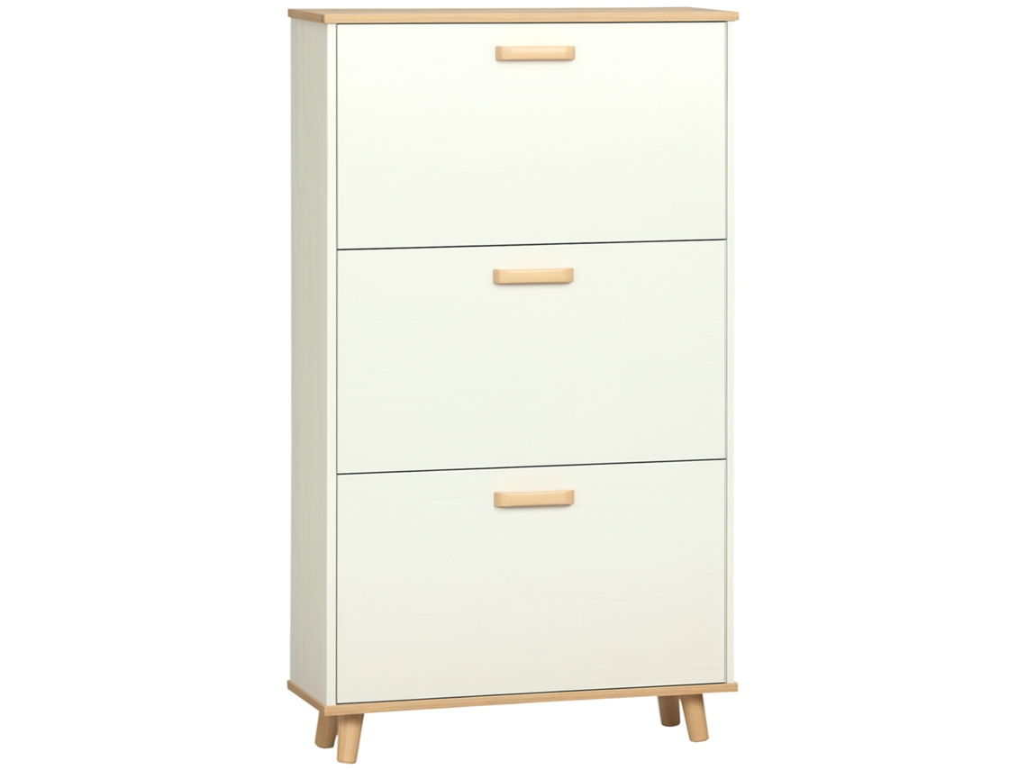 Cabideiro de 23,5 x 122 cm com base de madeira ajustável, ideal para corredores brancos, combinando decoração e funcionalidade. Durável e resistente.