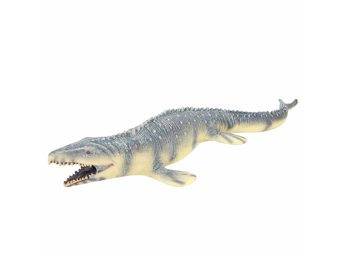 Brinquedo educativo com modelo de Mosassauro artificial altamente simulado para crianças.