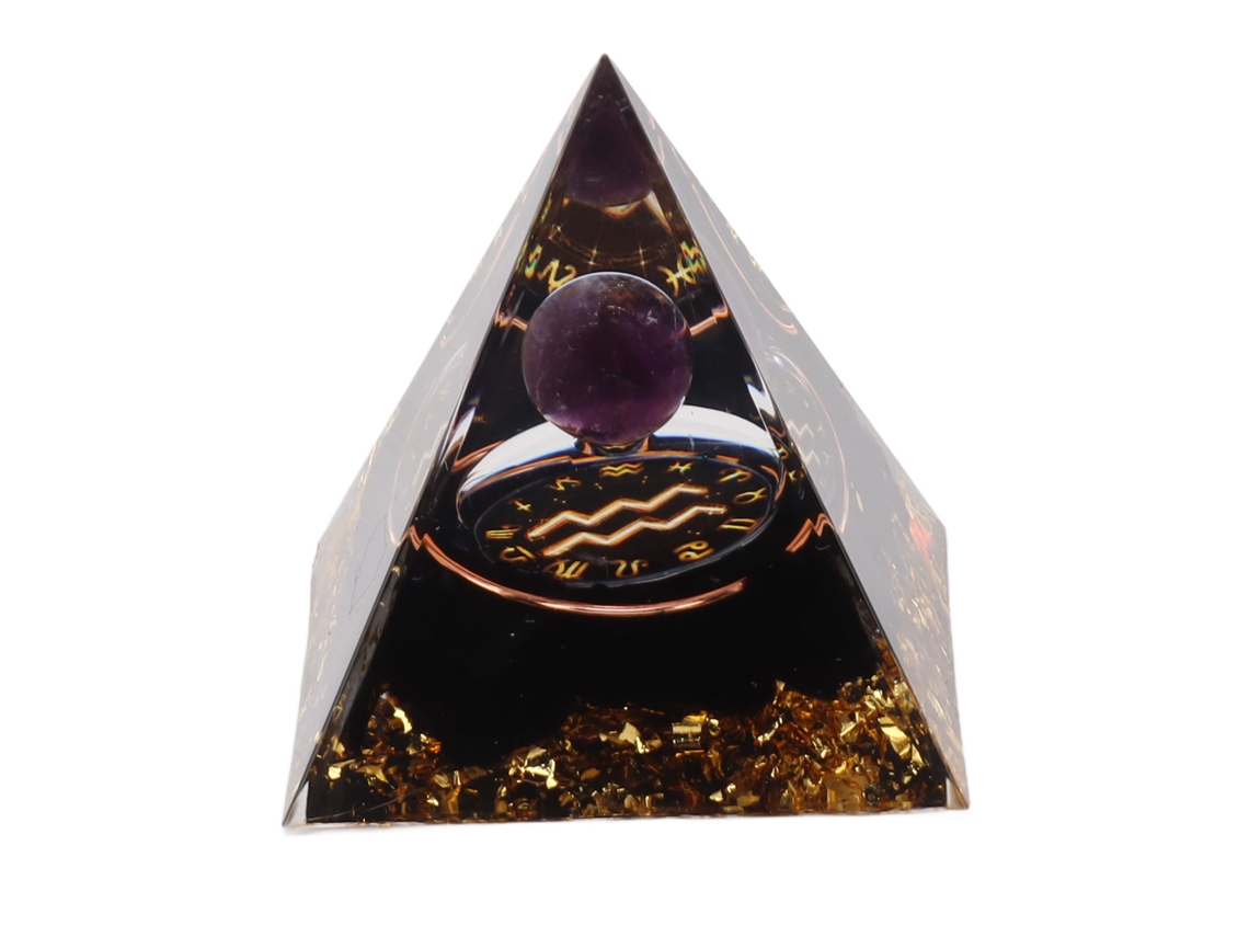 Pirâmide Orgonite LAXISCREED 5cm Energia Positiva