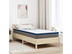 Vidaxl Topper De Colchão 100 X 200 Cm De Espessura Tecido Jacquard