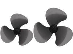 Conjunto de 2 Pás para Ventilador Elétrico, Feitas Material Robusto, Silencioso, Durável e Fácil CHABERLU