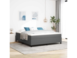 Vidaxl Estrado De Cama Plataforma Cinzento-claro 180 X 200 Cm