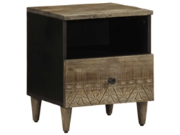 Vidaxl Mesa De Cabeceira Cinzento Claro 40x33x46 Cm