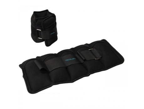 CECOTEC Conjunto de 2 Pesos Ajustáveis com Velcro para Tornozelos e Pulsos. Peso Individual de 1 kg. Enchido de Areia.
