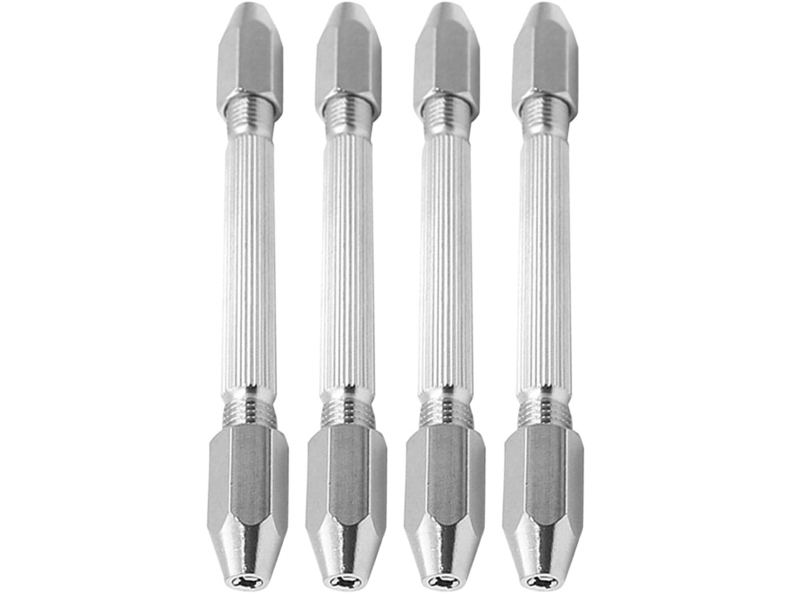 Conjunto De 4 Mini Tornos Pino Ponta Dupla, Ferramenta Precisão Para