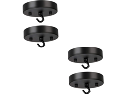 Conjunto De 2 Placas De Teto Elegantes Para Lustre, Base Para Lâmpada.